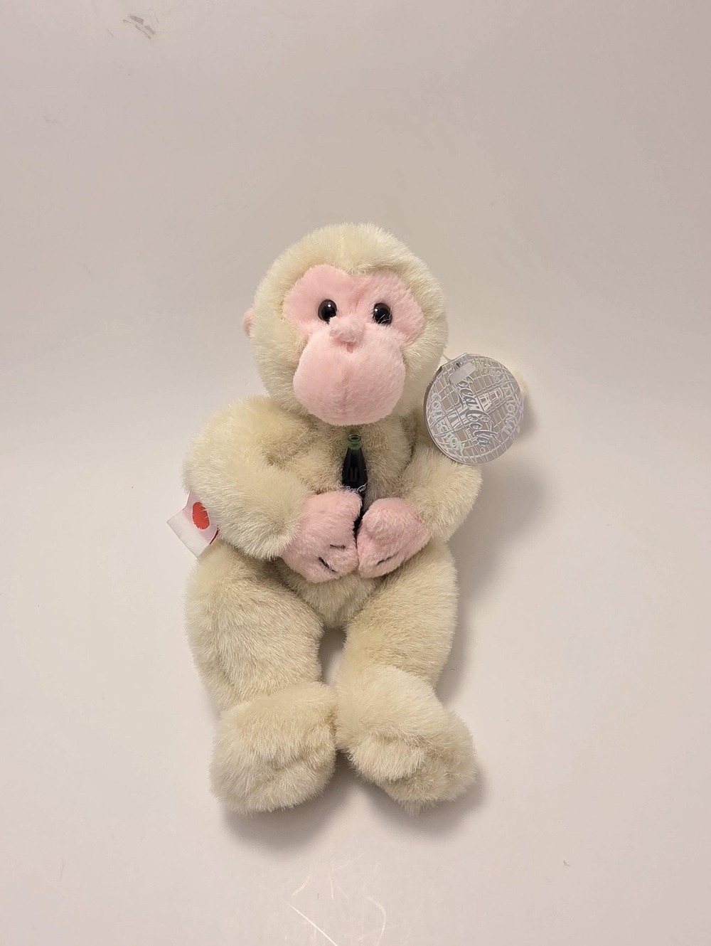 1999 Coca~Cola Bean Bag Plush Key Key The Snow Monkey Vintage (7 inch)